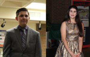 Austin Chambers and Lauren Vladyka, High School Interns